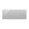 SIMON 54 TOUCH Panel táctil 3 módulos 1 campo táctil + 4 campos táctiles + 4 campos táctiles plata niebla