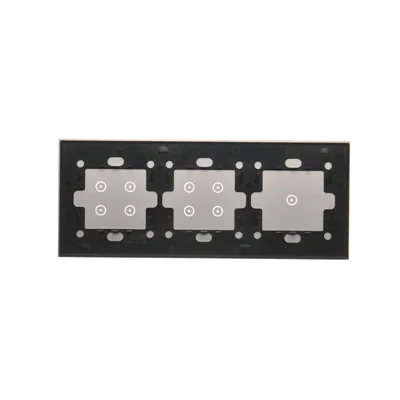 SIMON 54 TOUCH Panel táctil 3 módulos 1 campo táctil + 4 campos táctiles + 4 campos táctiles plata niebla