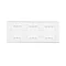 SIMON 54 TOUCH Panel táctil 3 módulos 1 pad táctil + 2 pads táctiles horizontales + 1 pad táctil blanco perla