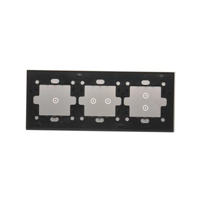 SIMON 54 TOUCH Panel táctil 3 módulos 1 pad táctil + 2 pads táctiles horizontales + 2 pads táctiles verticales plata niebla