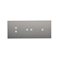 SIMON 54 TOUCH Panel táctil 3 módulos 1 pad táctil + 2 pads táctiles horizontales + 2 pads táctiles verticales plata niebla