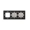 SIMON 54 TOUCH Panel táctil 3 módulos 1 touch pad + 2 touch pads horizontales + 1 orificio para accesorios nube de tormenta