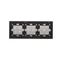 SIMON 54 TOUCH Panel táctil 3 módulos 1 touch pad + 2 touch pads horizontales + 4 touch pads plata niebla