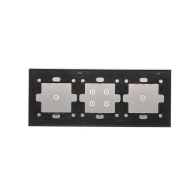 SIMON 54 TOUCH Panel táctil 3 módulos 1 touch pad + 4 touch pads + 1 touch pad plata niebla