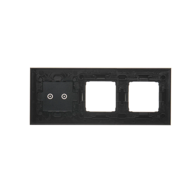 SIMON 54 TOUCH Panel táctil 3 módulos 2 campos táctiles horizontales + 2 agujeros para accesorios lava lunar