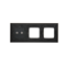 SIMON 54 TOUCH Panel táctil 3 módulos 2 campos táctiles horizontales + 2 agujeros para accesorios lava lunar