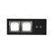 SIMON 54 TOUCH Panel táctil 3 módulos 2 campos táctiles horizontales + 2 agujeros para accesorios lava lunar