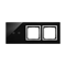 SIMON 54 TOUCH Panel táctil 3 módulos 2 campos táctiles horizontales + 2 agujeros para accesorios lava lunar