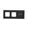 SIMON 54 TOUCH Panel táctil 3 módulos 2 campos táctiles horizontales + 2 agujeros para accesorios lava solidificada