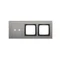 SIMON 54 TOUCH Panel táctil 3 módulos 2 campos táctiles horizontales + 2 agujeros para accesorios nube de tormenta