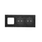 SIMON 54 TOUCH Panel táctil 3 módulos 2 campos táctiles horizontales + 2 campos táctiles horizontales + 1 hueco para accesorios lava solidificada
