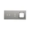 SIMON 54 TOUCH Panel táctil 3 módulos 2 campos táctiles horizontales + 2 campos táctiles verticales + 1 orificio para accesorios plata niebla