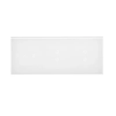SIMON 54 TOUCH Panel táctil 3 módulos 2 campos táctiles horizontales + 2 campos táctiles verticales + 2 campos táctiles verticales blanco perla