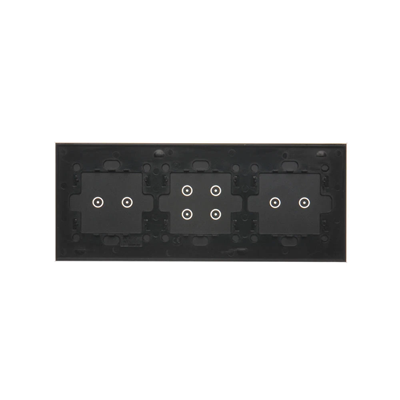 SIMON 54 TOUCH Panel táctil 3 módulos 2 campos táctiles horizontales + 4 campos táctiles + 2 campos táctiles horizontales lava solidificada