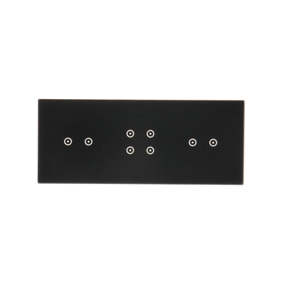 SIMON 54 TOUCH Panel táctil 3 módulos 2 campos táctiles horizontales + 4 campos táctiles + 2 campos táctiles horizontales lava solidificada