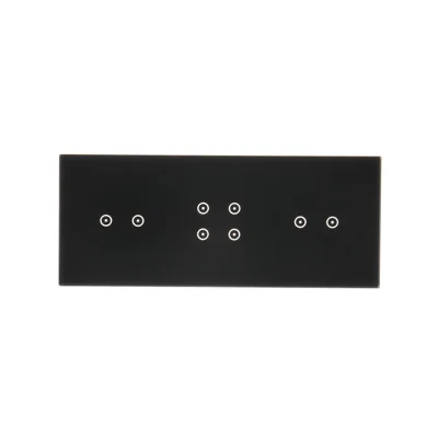 SIMON 54 TOUCH Panel táctil 3 módulos 2 campos táctiles horizontales + 4 campos táctiles + 2 campos táctiles horizontales lava solidificada