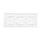 SIMON 54 TOUCH Panel táctil 3 módulos 2 campos táctiles horizontales + 4 campos táctiles + 4 campos táctiles blanco perla
