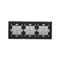 SIMON 54 TOUCH Panel táctil 3 módulos 2 campos táctiles horizontales + 4 campos táctiles + 4 campos táctiles plata niebla