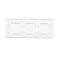 SIMON 54 TOUCH Panel táctil 3 módulos 2 campos táctiles verticales + 2 campos táctiles horizontales + 4 campos táctiles blanco perla