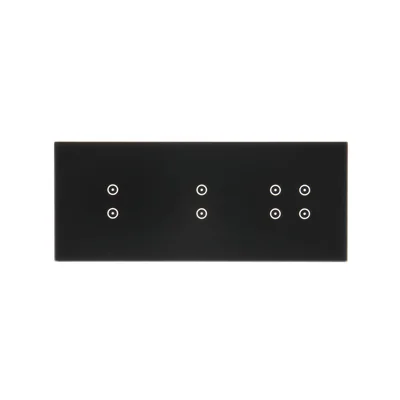 SIMON 54 TOUCH Panel táctil 3 módulos 2 campos táctiles verticales + 2 campos táctiles verticales + 4 campos táctiles lava solidificada