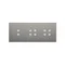 SIMON 54 TOUCH Panel táctil 3 módulos 2 campos táctiles verticales + 4 campos táctiles + 4 campos táctiles plata niebla