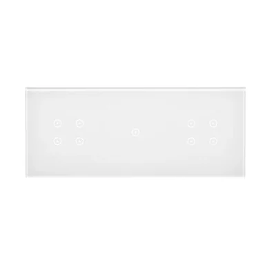 SIMON 54 TOUCH Panel táctil 3 módulos 4 campos táctiles + 1 campo táctil + 4 campos táctiles blanco perla