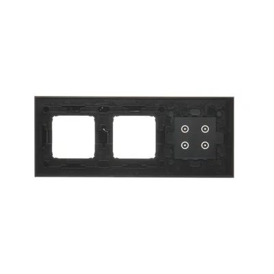 SIMON 54 TOUCH Panel táctil 3 módulos 4 campos táctiles + 2 agujeros para accesorios lava solidificada