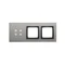 SIMON 54 TOUCH Panel táctil 3 módulos 4 campos táctiles + 2 agujeros para accesorios nube de tormenta