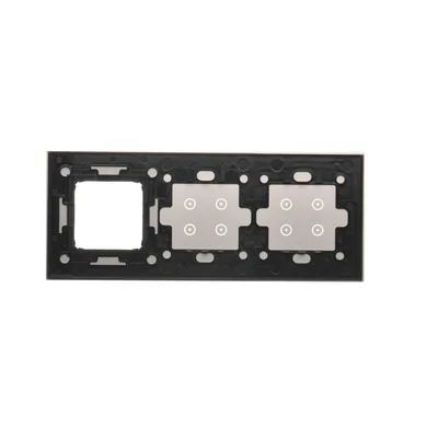 SIMON 54 TOUCH Panel táctil 3 módulos 4 campos táctiles + 4 campos táctiles + 1 agujero para accesorios nube de tormenta