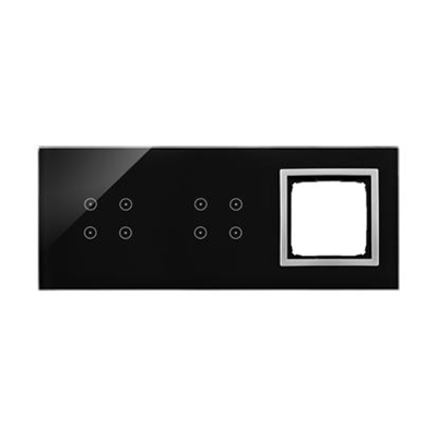 SIMON 54 TOUCH Panel táctil 3 módulos 4 campos táctiles + 4 campos táctiles + 1 hueco para accesorios lava lunar