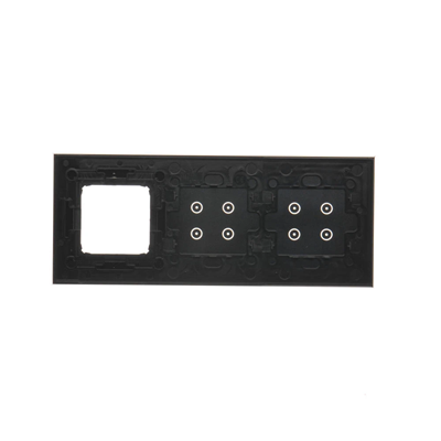 SIMON 54 TOUCH Panel táctil 3 módulos 4 campos táctiles + 4 campos táctiles + 1 hueco para accesorios lava solidificada