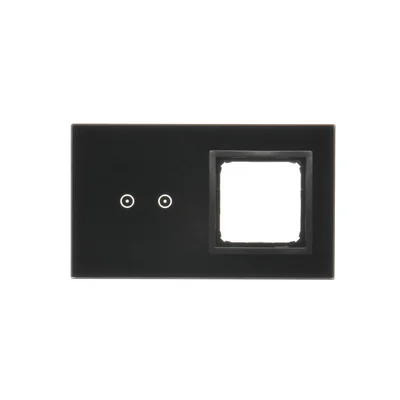 SIMON 54 TOUCH Pannello touch 2 moduli 2 campi touch orizzontali + 1 foro per accessori lava solidificata