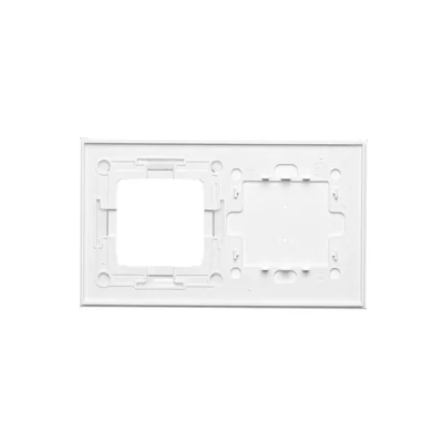SIMON 54 TOUCH Pannello touch 2 moduli 2 campi touch verticali + 1 foro per accessori bianco perla
