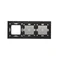 SIMON 54 TOUCH Pannello touch 3 moduli 1 campo touch + 1 campo touch + 1 foro per accessori silver fog