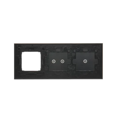 SIMON 54 TOUCH Pannello touch 3 moduli 1 campo touch + 2 campi touch orizzontali + 1 foro per accessori lunar lava