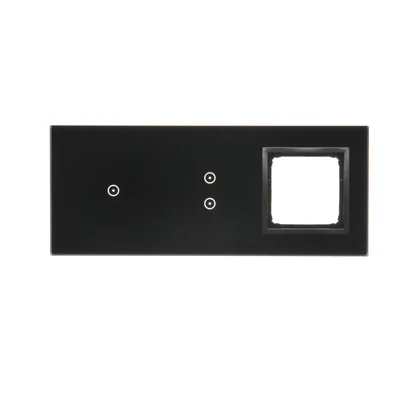 SIMON 54 TOUCH Pannello touch 3 moduli 1 campo touch + 2 campi touch verticali + 1 foro per accessori lava solidificata