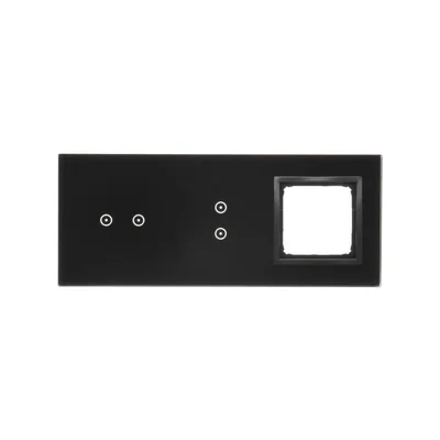 SIMON 54 TOUCH Pannello touch 3 moduli 2 campi touch orizzontali + 2 campi touch verticali + 1 foro per accessori lava solidificata