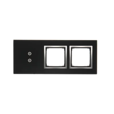 SIMON 54 TOUCH Pannello touch 3 moduli 2 campi touch verticali + 2 fori per accessori lunar lava