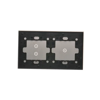 SIMON 54 TOUCH Pupitre tactile 2 modules 1 champ tactile + 2 champs tactiles verticaux silver fog