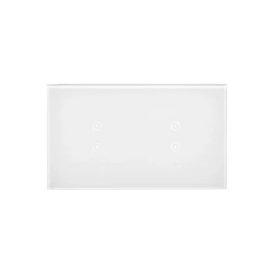 SIMON 54 TOUCH Pupitre tactile 2 modules 2 champs tactiles verticaux + 2 champs tactiles verticaux perle blanche
