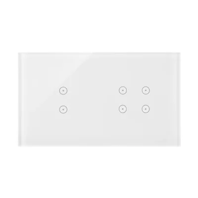 SIMON 54 TOUCH Pupitre tactile 2 modules 2 champs tactiles verticaux + 4 champs tactiles blanc perle