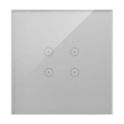 SIMON 54 TOUCH Сенсорна панель 1 модуль 4 сенсорних поля silver mist
