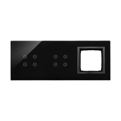 SIMON 54 TOUCH Сенсорна панель 3 модулі 4 тачпади + 4 тачпади + 1 отвір для аксесуарів затверділа лава