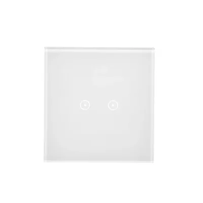 SIMON 54 TOUCH Touch panel 1 module 2 touch fields horizontal white pearl