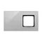 SIMON 54 TOUCH Touch panel 2 modules 1 touch field + 1 hardware hole silver fog