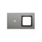 SIMON 54 TOUCH Touch panel 2 modules 1 touch field + 1 hole for accessories storm cloud