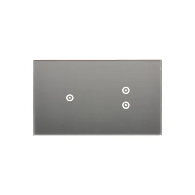 SIMON 54 TOUCH Touch panel 2 modules 1 touch field + 2 vertical touch fields silver fog