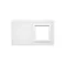 SIMON 54 TOUCH Touch panel 2 modules 1 touch pad + 1 hole for accessories white pearl
