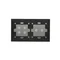 SIMON 54 TOUCH Touch panel 2 modules 2 horizontal touch fields + 4 touch fields silver fog