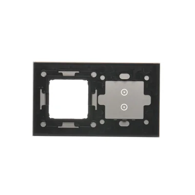 SIMON 54 TOUCH Touch panel 2 modules 2 vertical touch fields + 1 hole for accessories silver fog